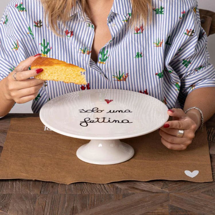 Taartstandaard van steengoed - Just a Slice