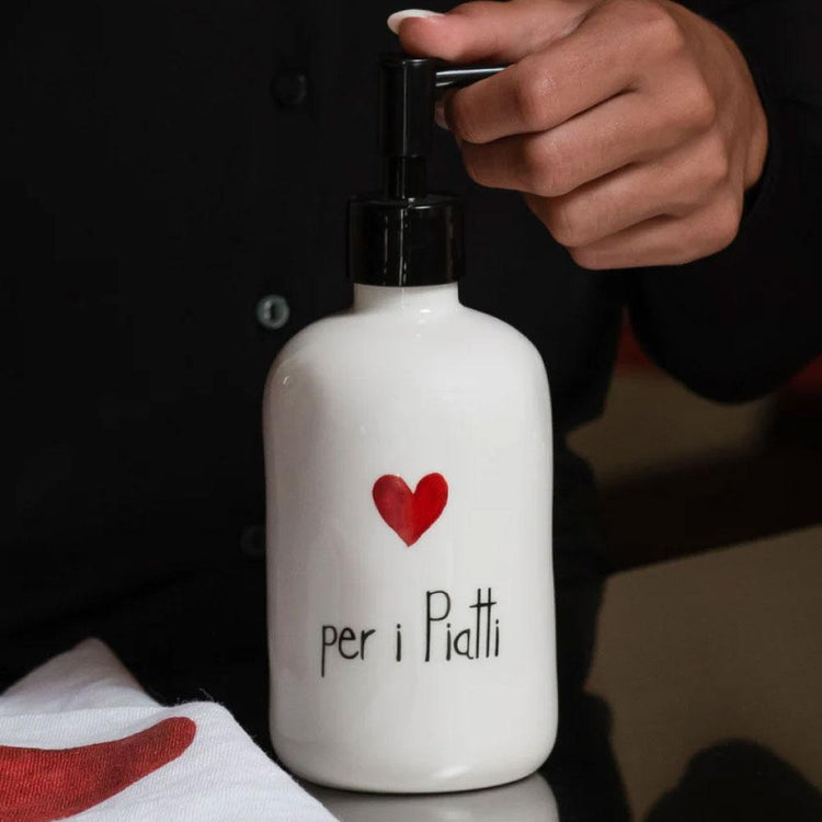 Dosasapone bianco con decoro Per I Piatti