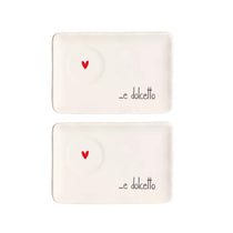 Set van 2 schoteltjes voor Espresso Dolcetto kopjes