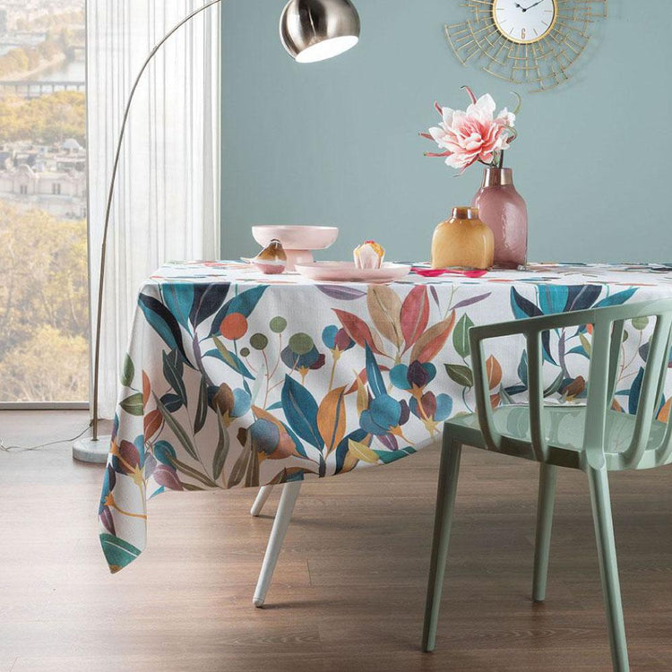 Fleckenabweisende Giverny-Tischdecke 155x180 cm - 6 Plätze