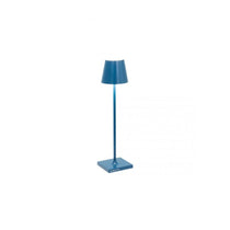 Lampada da tavolo Poldina Pro micro blu capri