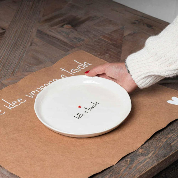 Set van 2 dessertborden Iedereen aan tafel