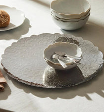 Geklede ronde schaal