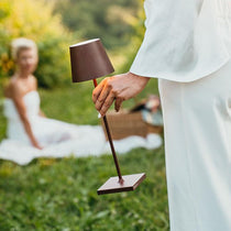 Lampada da tavolo poldina Pro corten