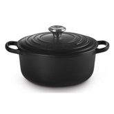 Evolution ronde gietijzeren cocotte, matzwart geëmailleerd Ø 20