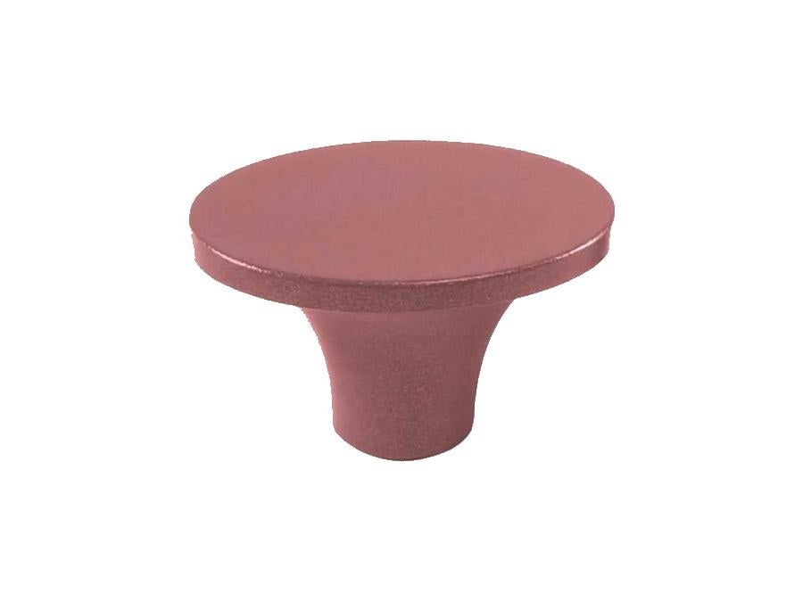 Pomello per cocotte in metallo  rosa cipria