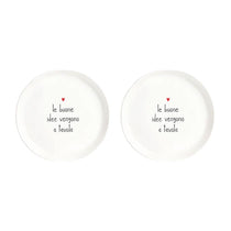 2er-Set Dessertteller Gute Ideen kommen auf den Tisch