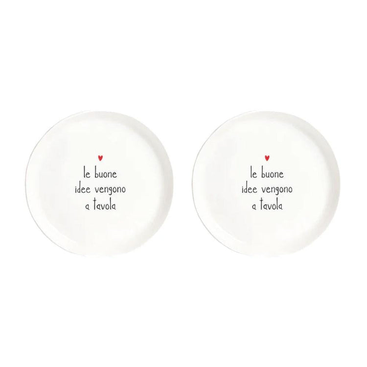 2er-Set Dessertteller Gute Ideen kommen auf den Tisch