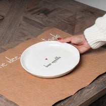 Set van 2 dessertborden Eet smakelijk