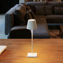 Lampada da tavolo poldina Pro bianco