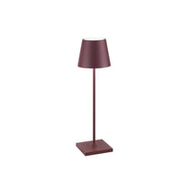 Lampada da tavolo poldina Pro bordeaux