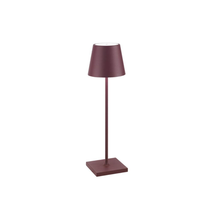 Lampada da tavolo poldina Pro bordeaux