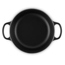 Evolution ronde gietijzeren cocotte, matzwart geëmailleerd Ø 20
